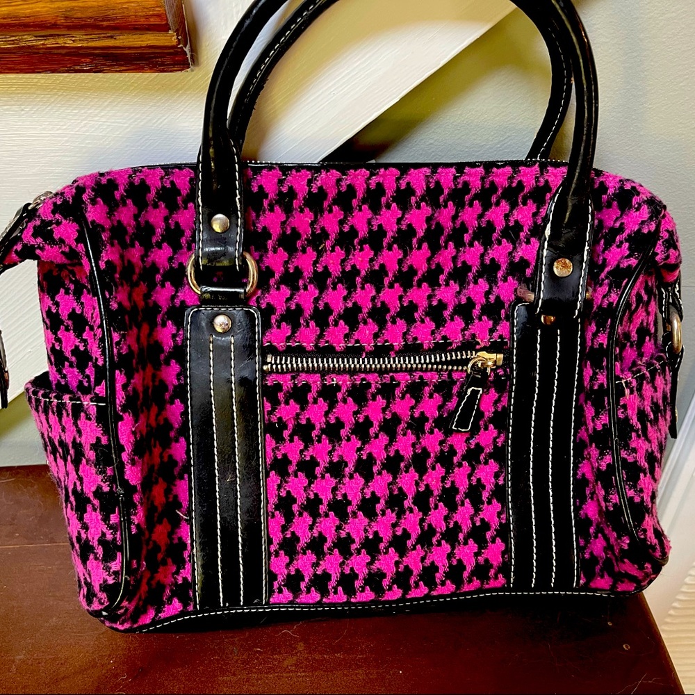 Houndstooth vintage bag